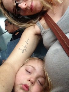 Bus ride home, all 3 of us