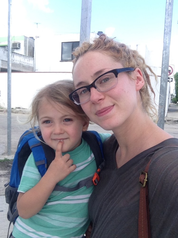 Picking the boy up from his escuelita is fantastic.