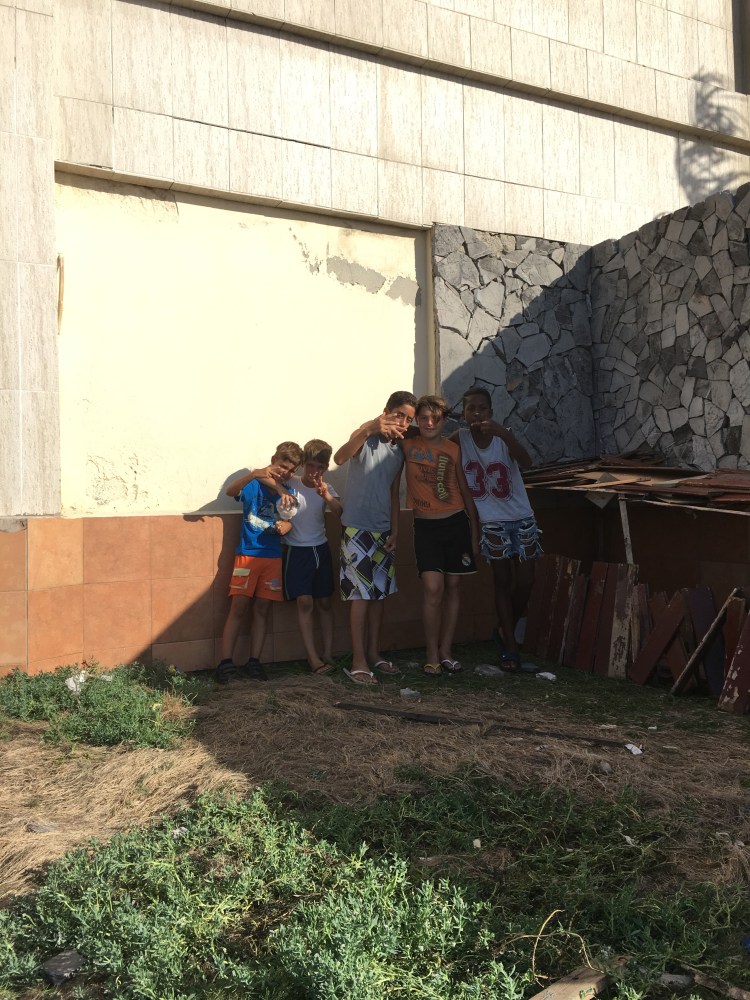 Last block before the Malecón. These boys were all inside their fort. When I asked if I could take their photo, they jumped out, lined up, and did this.